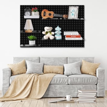 Therwen Metal Pegboard Wall Organizer Kit for Versatile Storage