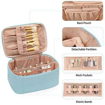 OCHEAL Makeup Bag, Portable Large Capacity Organizer