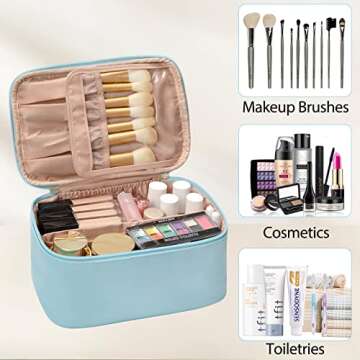 OCHEAL Makeup Bag, Portable Large Capacity Organizer