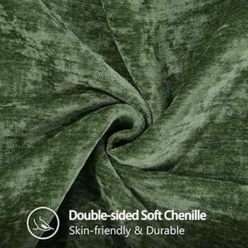 decorUhome St Patricks Day Chenille Soft Spring Throw Pillow Covers 22x22 Set of 2, Farmhouse Velvet Decorative Pillow Covers with Stitched Edge for Couch Sofa Bed, Forest Elf