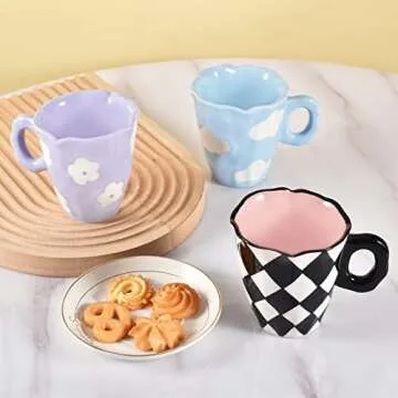 Koythin Hand-painted Ceramic Coffee Mug - Unique and Safe