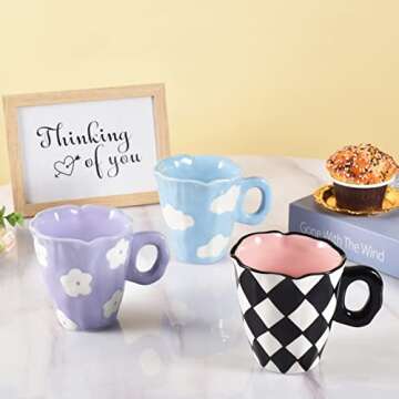 Koythin Hand-painted Ceramic Coffee Mug - Unique and Safe