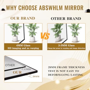 Stylish ABSWHLM Arched Full Length Wall Mirror - 76x34 inches