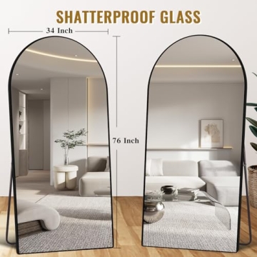 Stylish ABSWHLM Arched Full Length Wall Mirror - 76x34 inches