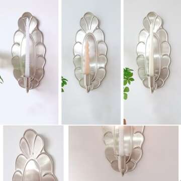 CatchDragon Vintage Wall Candle Sconces Set of 2