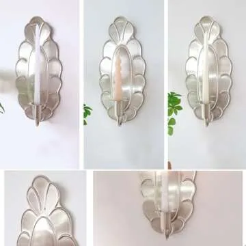 CatchDragon Vintage Wall Candle Sconces Set of 2