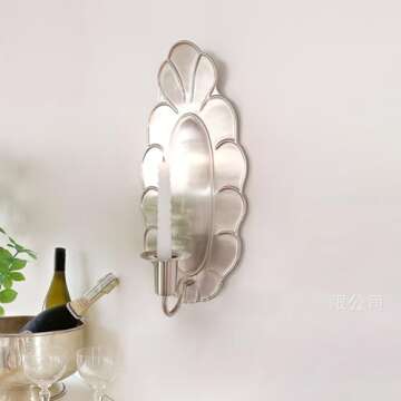 CatchDragon Vintage Wall Candle Sconces Set of 2
