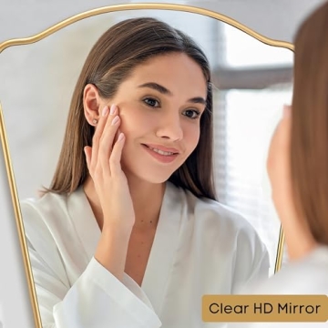 MONJITA Gold Irregular Wall Mirror Modern Farmhouse Luxury