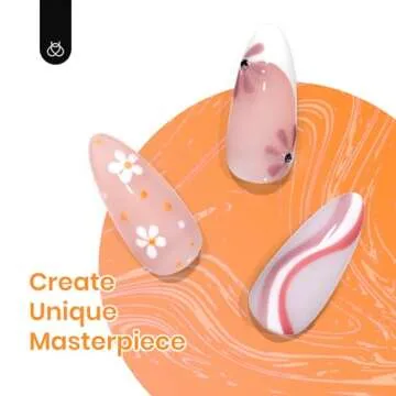 Beetles Fall Gel Nail Polish Set, Hotel California Collection Light Blue Orange Dusty Pink Gel Polish All Seasons Nail Art Manicure Kit Soak Off Uv LED Gel Gift for Girl Women