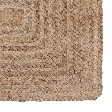 FRELISH Handwoven Jute Area Rug for Eco-Friendly Living