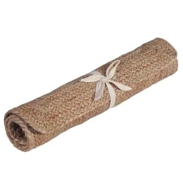 FRELISH Handwoven Jute Area Rug for Eco-Friendly Living