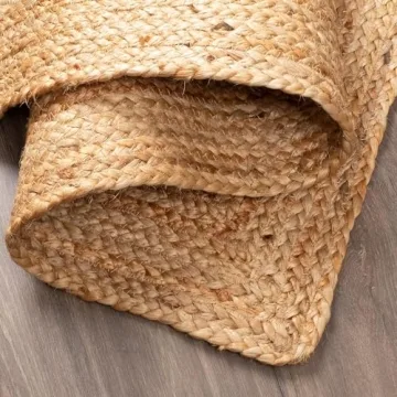 FRELISH Handwoven Jute Area Rug for Eco-Friendly Living