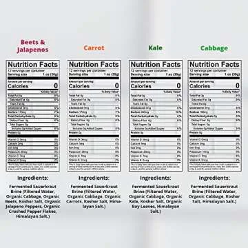 Organic Probiotic Sauerkraut Brine Pack of 4 - 100% Organic