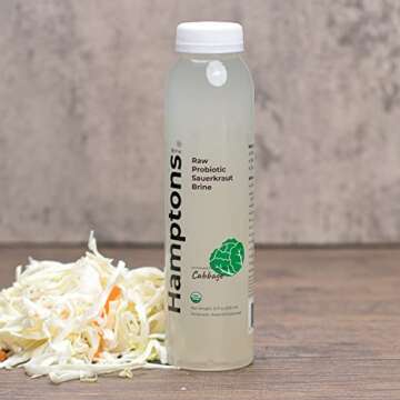 Organic Probiotic Sauerkraut Brine Pack of 4 - 100% Organic