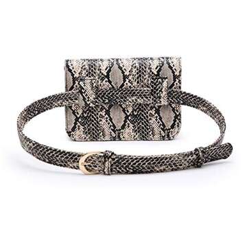 Trendy Small PU Leather Fanny Pack for Women