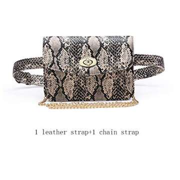 Trendy Small PU Leather Fanny Pack for Women