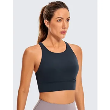CRZ YOGA Butterluxe Strappy Sports Bra for Comfort and Support