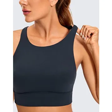 CRZ YOGA Butterluxe Strappy Sports Bra for Comfort and Support