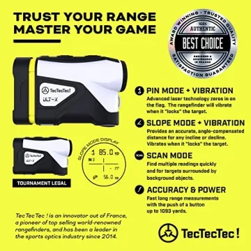 TecTecTec ULT-X High-Precision Golf Rangefinder