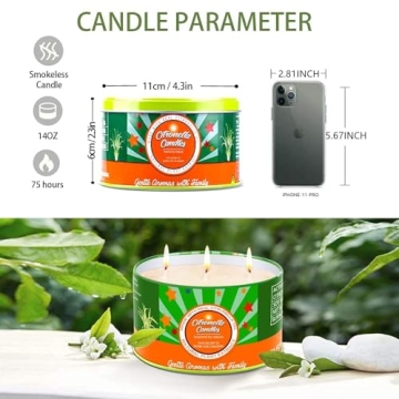 Citronella Candle Set for Outdoor Relaxation and Bug-Free Evenings