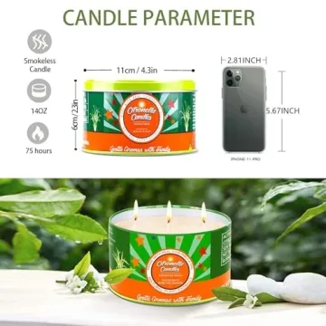 Citronella Candle Set for Outdoor Relaxation and Bug-Free Evenings
