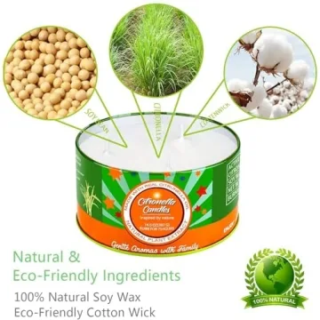 Citronella Candle Set for Outdoor Relaxation and Bug-Free Evenings
