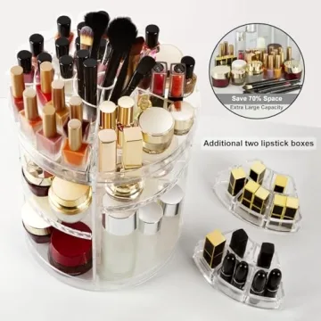 AMEITECH 360 Degree Rotating Makeup Organizer for Beauty