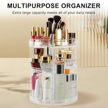 AMEITECH 360 Degree Rotating Makeup Organizer for Beauty