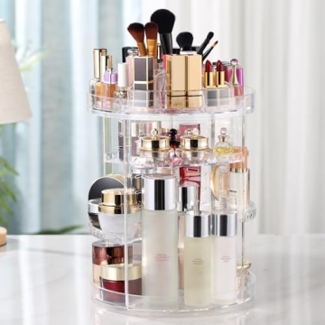 AMEITECH 360 Degree Rotating Makeup Organizer for Beauty
