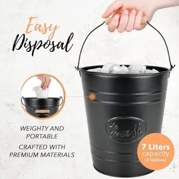 Autumn Alley Farmhouse Bathroom Trash Can for Stylish Decor
