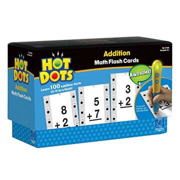 Educational Insights Hot Dots Math Flash Cards- Addition