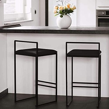 Stylish Velvet Bar Stools Set of 4 for Modern Dining