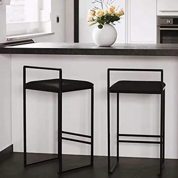 Stylish Velvet Bar Stools Set of 4 for Modern Dining