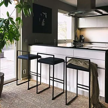 Stylish Velvet Bar Stools Set of 4 for Modern Dining