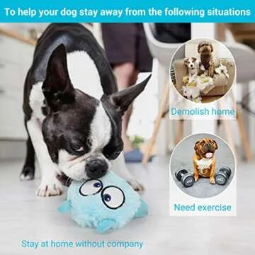 Enjoying Dog Interactive Plush Squeaky Toy for All Dogs