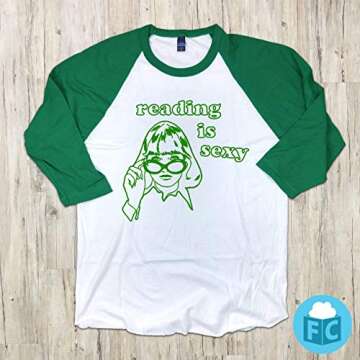 Reading is Sexy 3/4 Sleeve Raglan Tee - Pop Culture Apparel