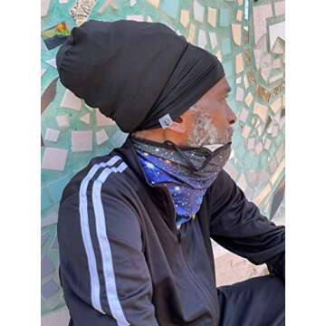 Fairy Black Mother Dreadlocks Hair Cap - Large Size Cap