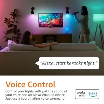 Echo Spot with Amazon Basics Smart Color Bulb