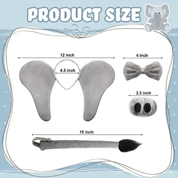 Haysandy Kids Elephant Costume Tutu Set for Parties