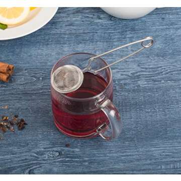 HIC Kitchen Snap Ball Tea Infuser, 18/8 Stainless Steel, For Loose Leaf Tea and Mulling Spices