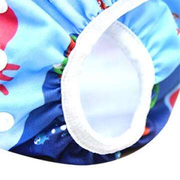 Wegreeco Baby Adjustable Swim Diaper Set for Fun Water Days