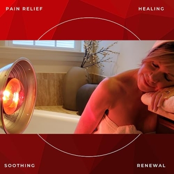 RubyLux Infrared Therapy Bulb - 250W for Skin and Pain Relief