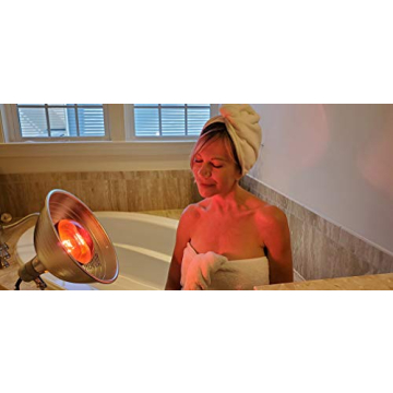 RubyLux Infrared Therapy Bulb - 250W for Skin and Pain Relief