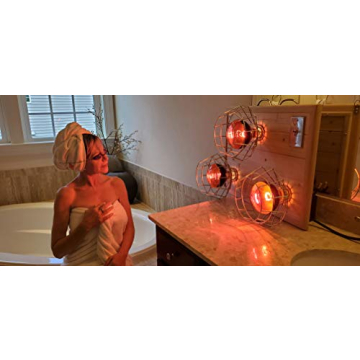 RubyLux Infrared Therapy Bulb - 250W for Skin and Pain Relief