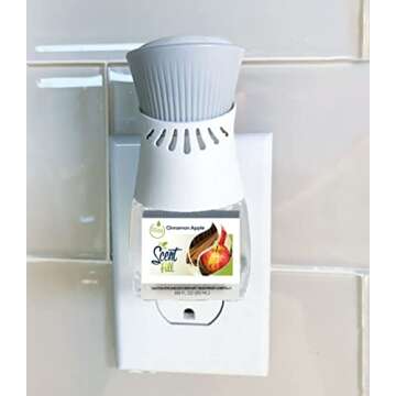 Scent Fill Cinnamon Apple Plug in Air Freshener, 4 Scented Oil Refills