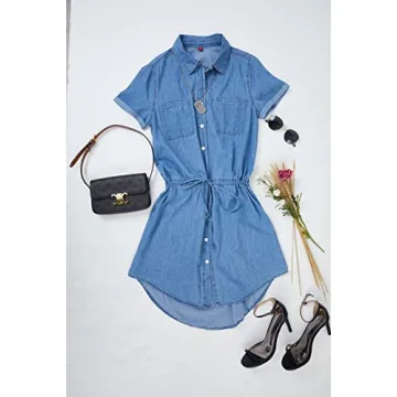 Imily Bela Casual Summer Jean Dress for Women
