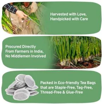HANDPICK Lemongrass Tea Bags - Organic & Eco-Friendly