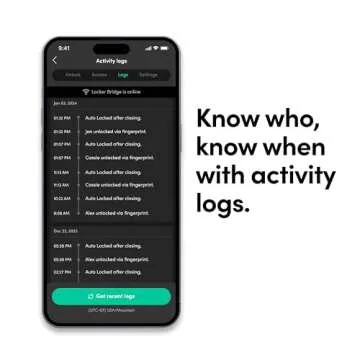 igloohome Padlock Lite Black (New!) Keyless Fingerprint Padlock with Mobile App (iOS, Android) – Water Resistant Padlock for Lockers, Homes, and Storage Spaces (Type-C Rechargeable)