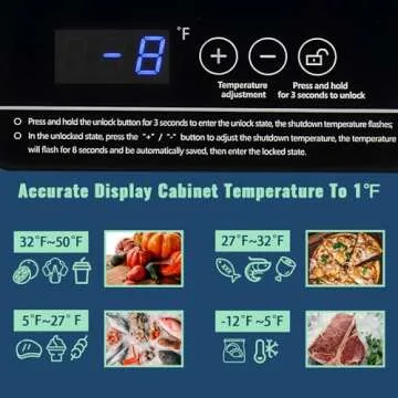 DEMULLER Chest Freezer with 2 Removable Baskets 3.5 Cu.ft Compact Freezers with Electronic Thermostat (50 ℉ to -12 ℉), Stay-Open Lid, Manual Defrost, Kitchen Office Apartment, Black