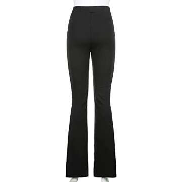 Stylish Viatabuna Y2k Fashion Flare Pants for Women